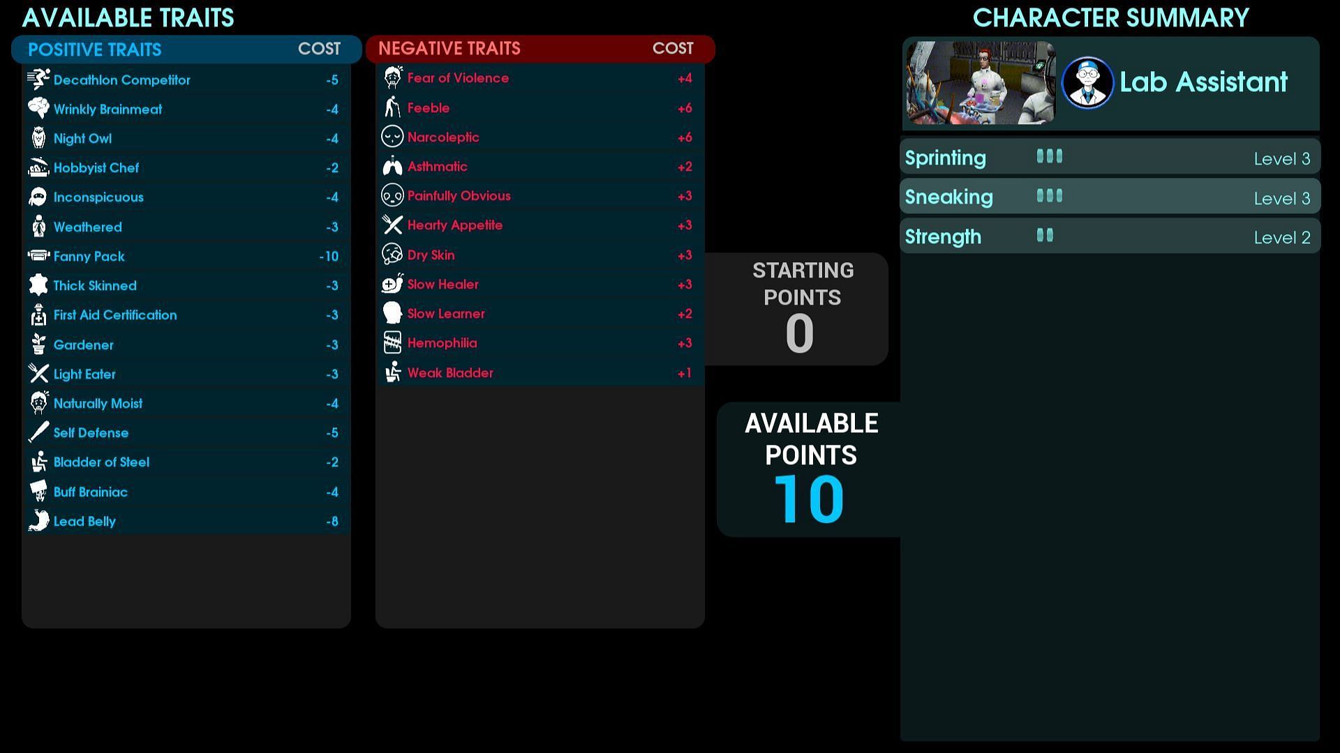 Certain traits can increase XP gain (Image via Playstack)